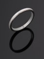 thumb Titanium Steel yarn  Round Minimalist Ring 2