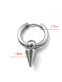 thumb Titanium Steel Triangle Hip Hop Single Earring(Only one) 2