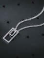 thumb Titanium Steel Geometric Minimalist Long Strand Necklace 3