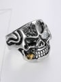 thumb Stainless steel Skull Band Ring 2