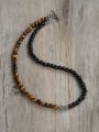 thumb Stainless steel Natural Stone Geometric Bohemia Beaded Necklace 2
