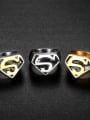 thumb Stainless steel  Letter Geometric Vintage Band Ring 1