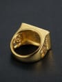 thumb Titanium Steel Enamel Geometric Vintage Band Ring For Men 3