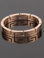 thumb Titanium Steel Geometric Minimalist Band Ring 4