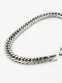 thumb Titanium Steel Hollow Geometric  Chain Vintage Link Bracelet 3