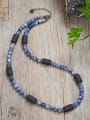 thumb Stainless steel Natural Stone Geometric Bohemia Beaded Necklace 4