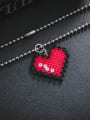 thumb Stainless steel Bead Heart Minimalist Necklace 2