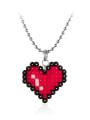 thumb Stainless steel Bead Heart Minimalist Necklace 1