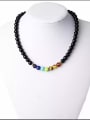 thumb Stainless steel Natural Stone Bohemia Beaded Necklace 1