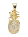 thumb Brass Cubic Zirconia Pineapple Trend Necklace 2