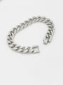 thumb Titanium Steel Hollow Geometric Vintage Link Bracelet 4