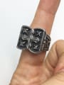 thumb Stainless steel Cross Vintage Band Ring 4