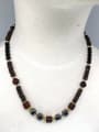 thumb Stainless steel Natural Stone Irregular Bohemia Beaded Necklace 3