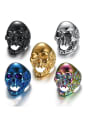 thumb Stainless steel Skull Vintage Band Ring 0