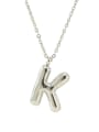 thumb Stainless steel Letter Hip Hop Necklace 3