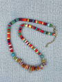 thumb Stainless steel Natural Stone Irregular Bohemia Beaded Necklace 1