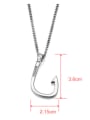 thumb Titanium Steel Irregular Minimalist Long Strand Necklace 2