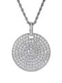 thumb Brass Cubic Zirconia Round Trend Necklace 2