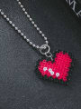 thumb Stainless steel Bead Heart Minimalist Necklace 0