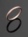 thumb Titanium Round Minimalist Band Ring 2
