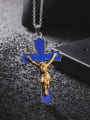 thumb Titanium Steel Cross Hip Hop Regligious Necklace 1