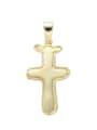 thumb Brass Cubic Zirconia Cross Hip Hop Necklace 1