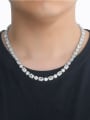 thumb Brass Cubic Zirconia Geometric Luxury Necklace 2