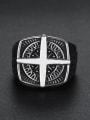 thumb Stainless steel Cross Vintage Band Ring 1