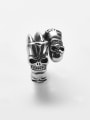 thumb Titanium Skull Vintage Mens Ring 1