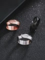 thumb Titanium Steel Geometric Minimalist Band Ring 1