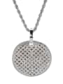 thumb Brass Cubic Zirconia Round Trend Necklace 3