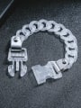 thumb Titanium Steel Acrylic Geometric Hip Hop Link Bracelet 1