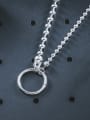 thumb Titanium Steel Hollow Geometric Hip Hop Bead Chain Necklace 1