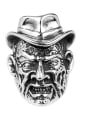 thumb Titanium Face  Skull Vintage Band Ring 2
