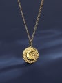 thumb Stainless steel Moon Minimalist Necklace 1