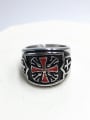 thumb Stainless steel cross  Vintage Band Ring 1