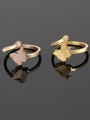 thumb Titanium Simple butterfly  Band Ring 0