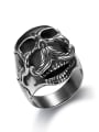 thumb Titanium Skull Vintage Band Ring 1