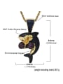 thumb Brass Cubic Zirconia Dolphin Hip Hop Necklace 2