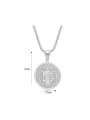 thumb Stainless steel Round Trend Pendant 3