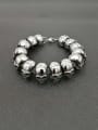 thumb Titanium Steel Skull Hip Hop Bracelet For Men 4