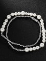 thumb Stainless steel Imitation Pearl Geometric Hip Hop Necklace 3