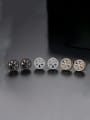 thumb Copper Cubic Zirconia Round Vintage Stud Earring 3