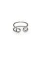 thumb Titanium Steel Geometric Minimalist Band Ring 0
