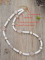 thumb Stainless steel Natural Stone Geometric Bohemia Beaded Necklace 4