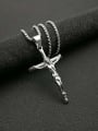 thumb Titanium Steel Religious Vintage Regligious Cross Pendant Necklace For Men 3