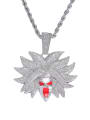 thumb Brass Cubic Zirconia Dragon Ball Characters Hip Hop Necklace 1