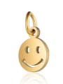 thumb Stainless steel Face Charm Height : 7 mm , Width: 15.5 mm 1