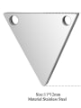 thumb Stainless steel Triangle Charm Height : 11 mm , Width: 12 mm 1