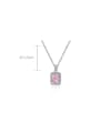 thumb 925 Sterling Silver High Carbon Diamond Geometric Luxury Necklace 2